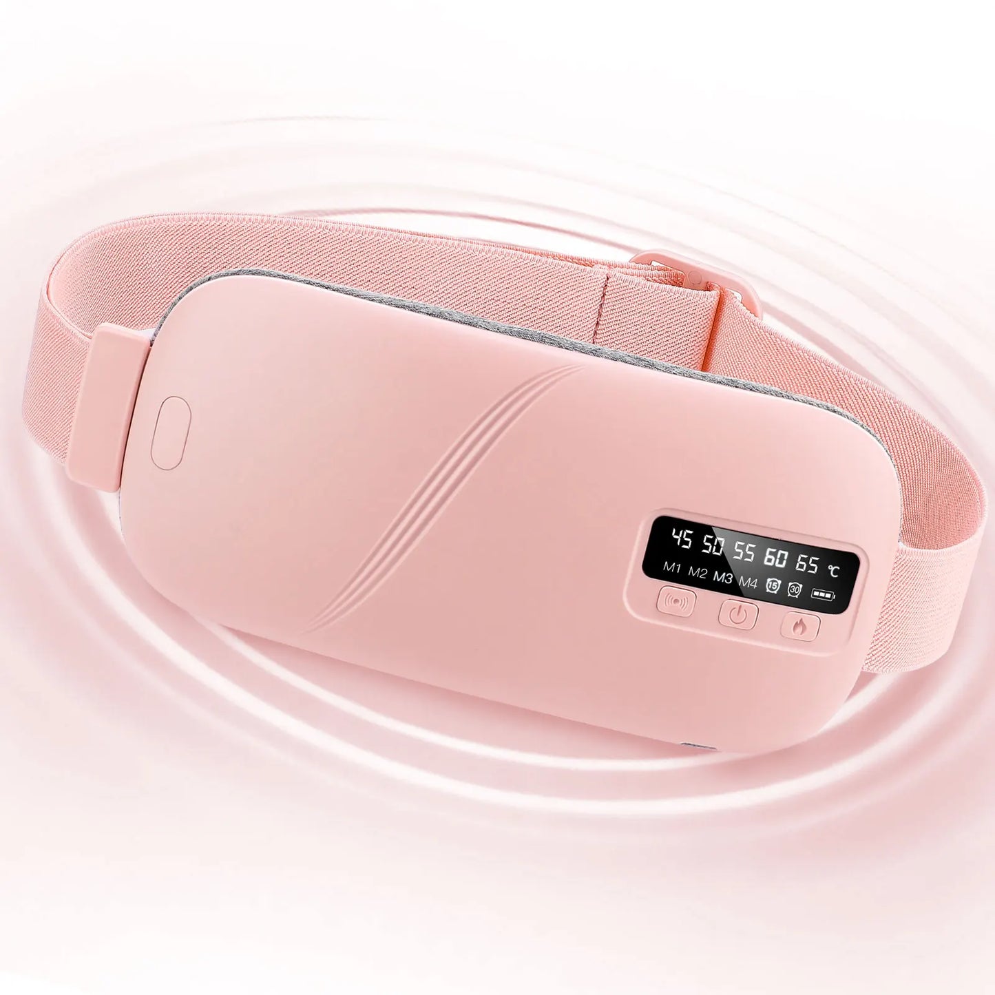 Electric Menstrual Period Cramp Massager Heating Pad Belt for Female Waist Abdominal Warm Palace Belt Massage Device Vibration