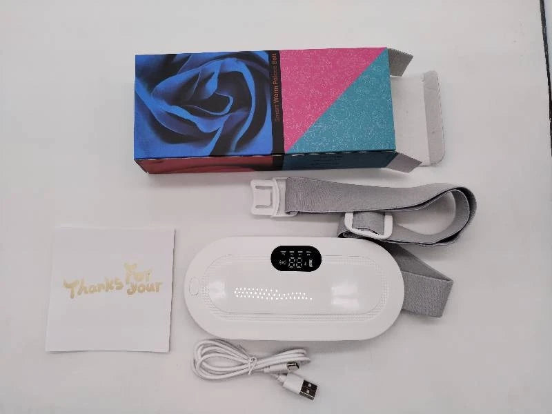 Menstrual Heating Pad Abdominal Massager Warm Palace Belt Waist Vibration Massage Device for Cramps Period Pain Relief Dorpship