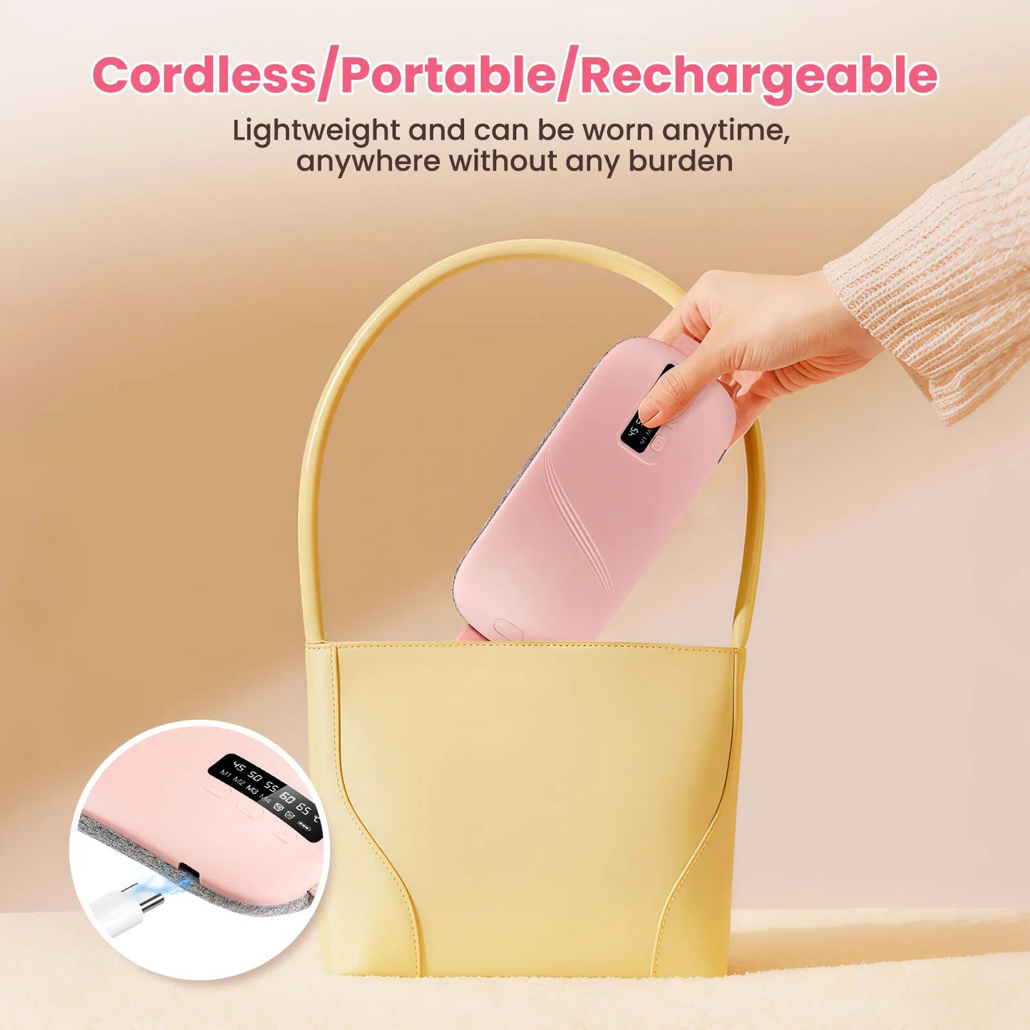 Electric Menstrual Period Cramp Massager Heating Pad Belt for Female Waist Abdominal Warm Palace Belt Massage Device Vibration