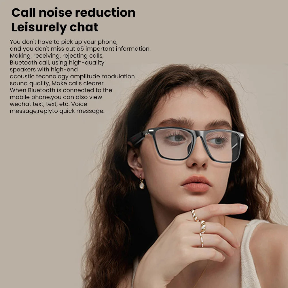 NEW Smart Glasses For Men Women Wireless Call Headphones Music Control IP68 Waterproof Anti-UV Polarized Lenses Sport Sunglasses