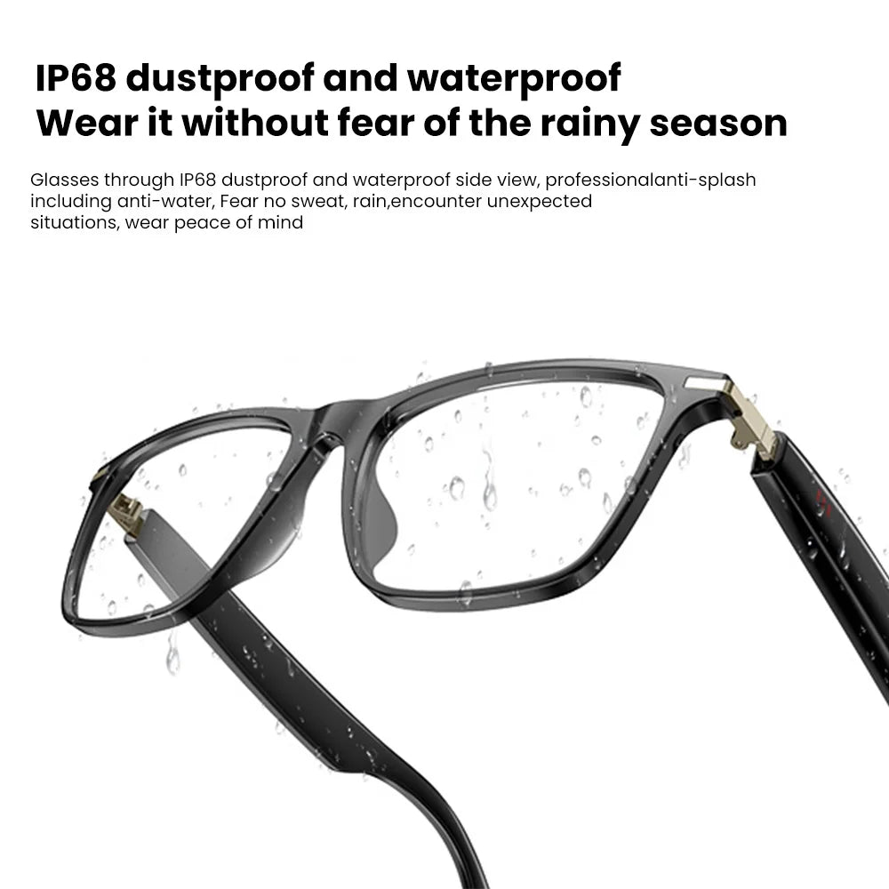NEW Smart Glasses For Men Women Wireless Call Headphones Music Control IP68 Waterproof Anti-UV Polarized Lenses Sport Sunglasses