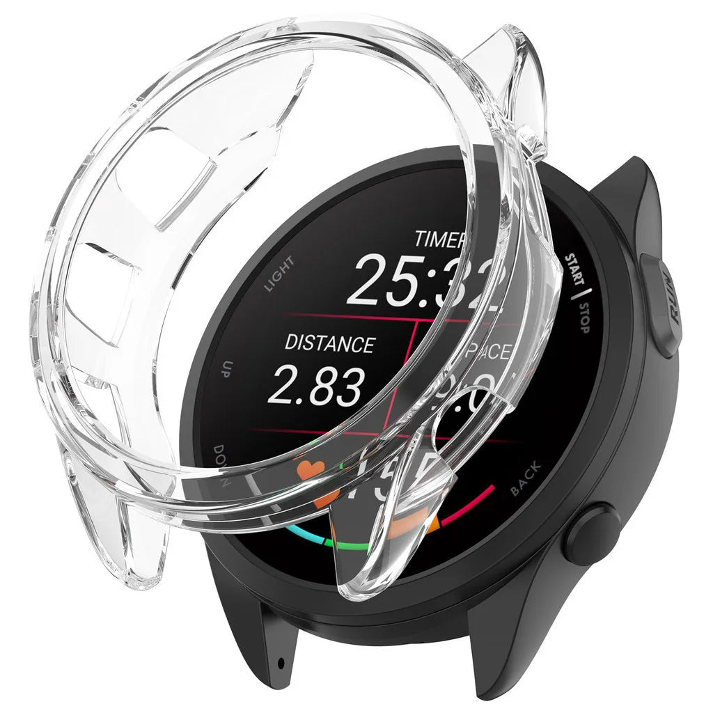 Slim Soft Transparent TPU Watch Case Cover For Garmin Forerunner 165 / 265 / 965 / 165 Music