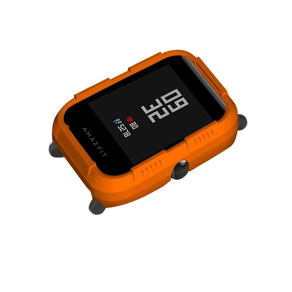 FIFATA PC Protector Cover For Huami Amazfit Bip Case For Xiaomi Amazfit Bip Bit Youth Smart Watch Protective Shell Frame Sleeve