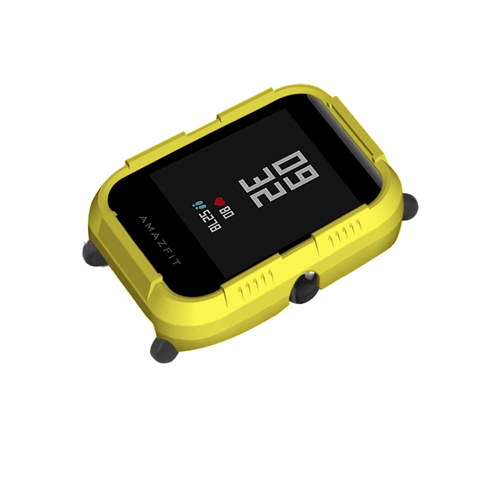 FIFATA PC Protector Cover For Huami Amazfit Bip Case For Xiaomi Amazfit Bip Bit Youth Smart Watch Protective Shell Frame Sleeve