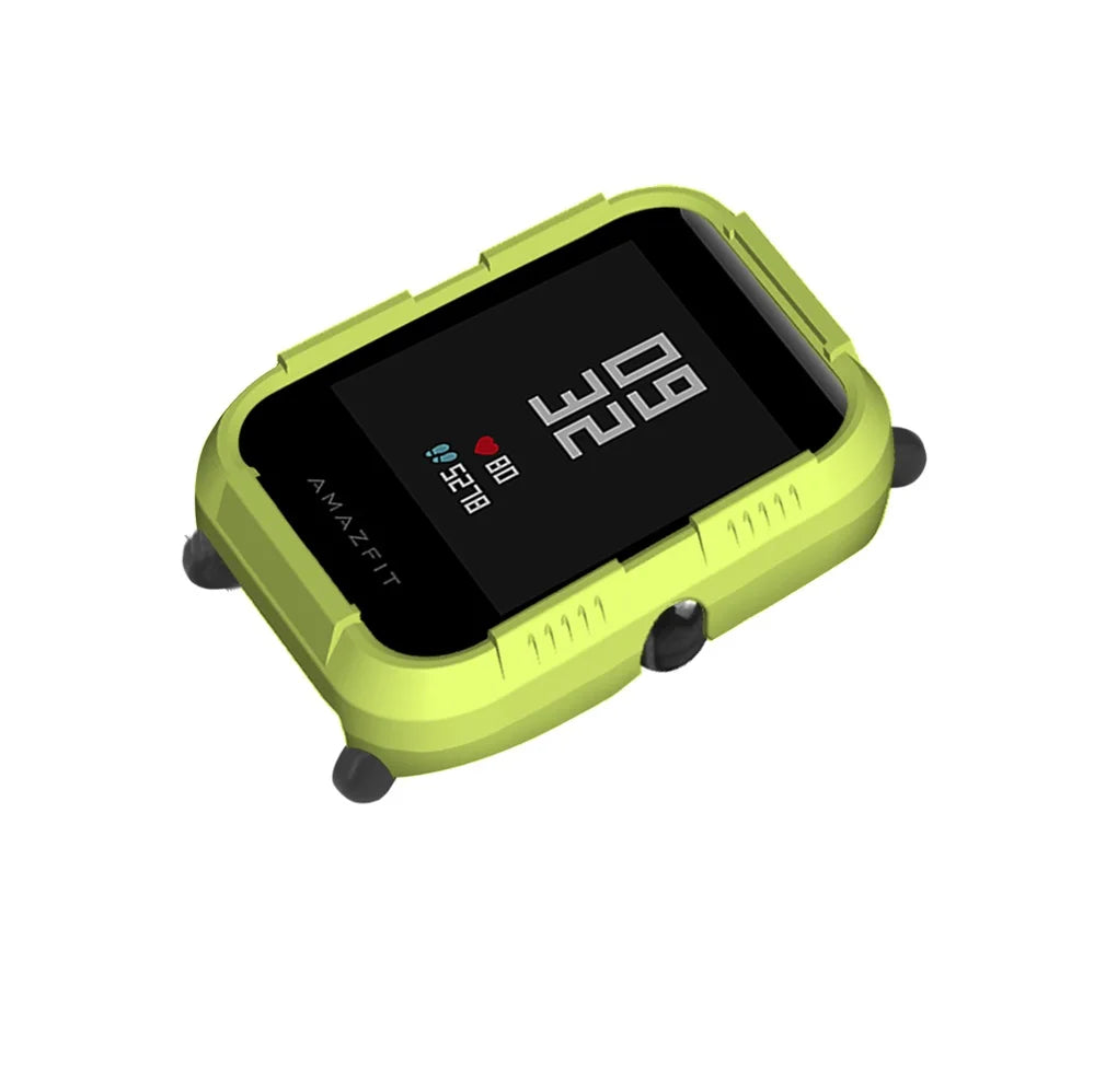 FIFATA PC Protector Cover For Huami Amazfit Bip Case For Xiaomi Amazfit Bip Bit Youth Smart Watch Protective Shell Frame Sleeve