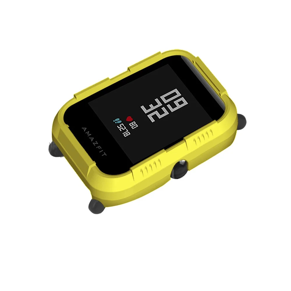 FIFATA PC Protector Cover For Huami Amazfit Bip Case For Xiaomi Amazfit Bip Bit Youth Smart Watch Protective Shell Frame Sleeve