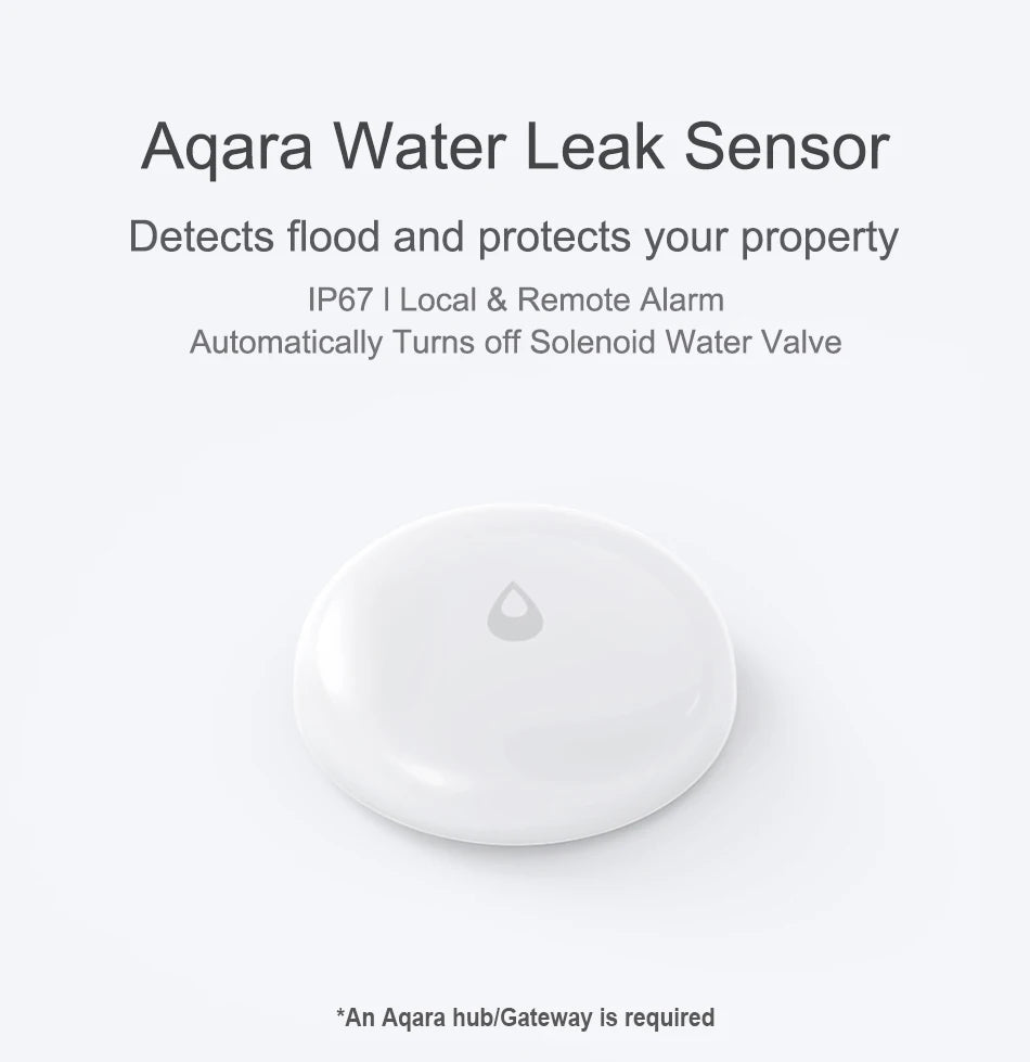 Aqara IP67 Water Immersing Sensor Zigbee Flood Water Leak Detector Smart Alarm Security Soaking Sensor For Xiaomi Home Homekit