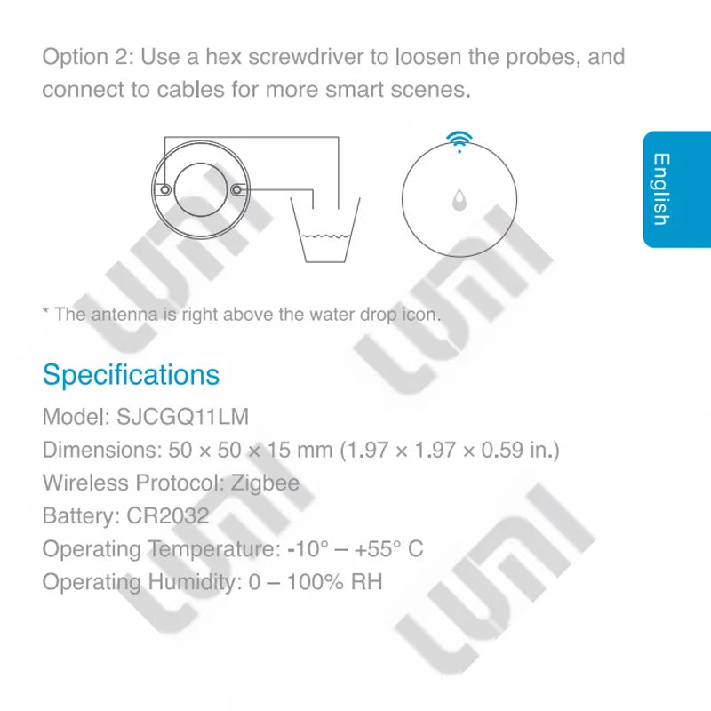 Aqara IP67 Water Immersing Sensor Zigbee Flood Water Leak Detector Smart Alarm Security Soaking Sensor For Xiaomi Home Homekit