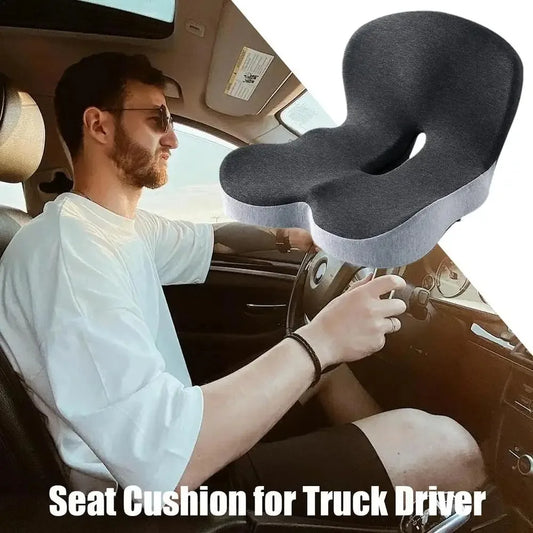 Memory Foam Backrest Cushion Breathable Non-Slip Car Seat Cushion Back Support Backrest Cushion for Truck Driver