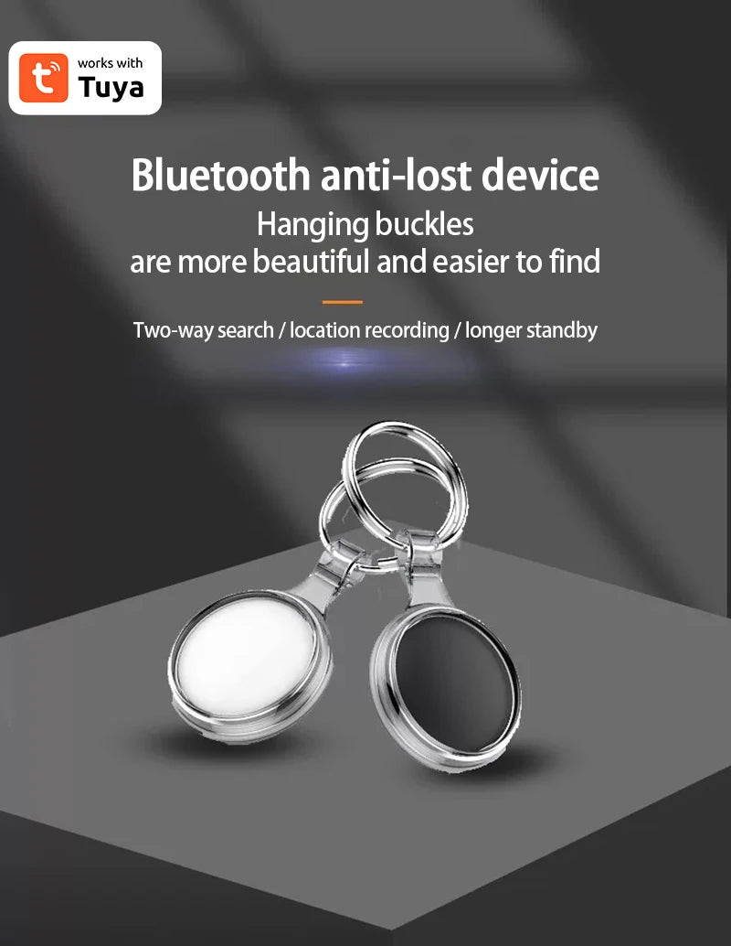 Tuya Mini GPS Tracker 5.0 IOS/Android Compatible Smart Locator For AirTag Anti-Lost Device Keys Pet Kids Finder For