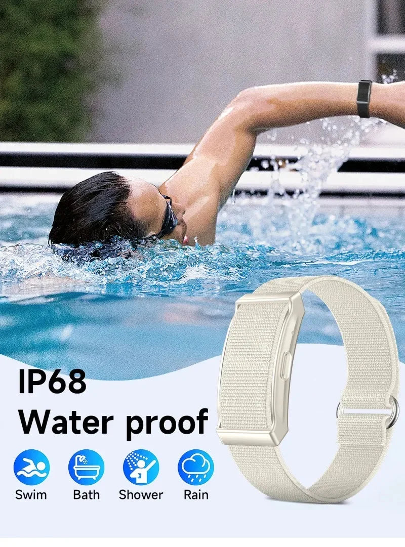 Health Smart Bracelet for Couples Heart Rate Monitor Activity Fitness Tracker Men Women Sports Waterproof Wristbands NO Screen