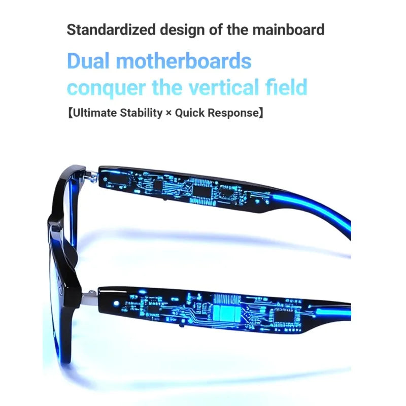 Smart Glasses AI translation 100+ Languages Make Receive Calls Music Calling Noise Reduction Light BT TWS Glasses Men Women