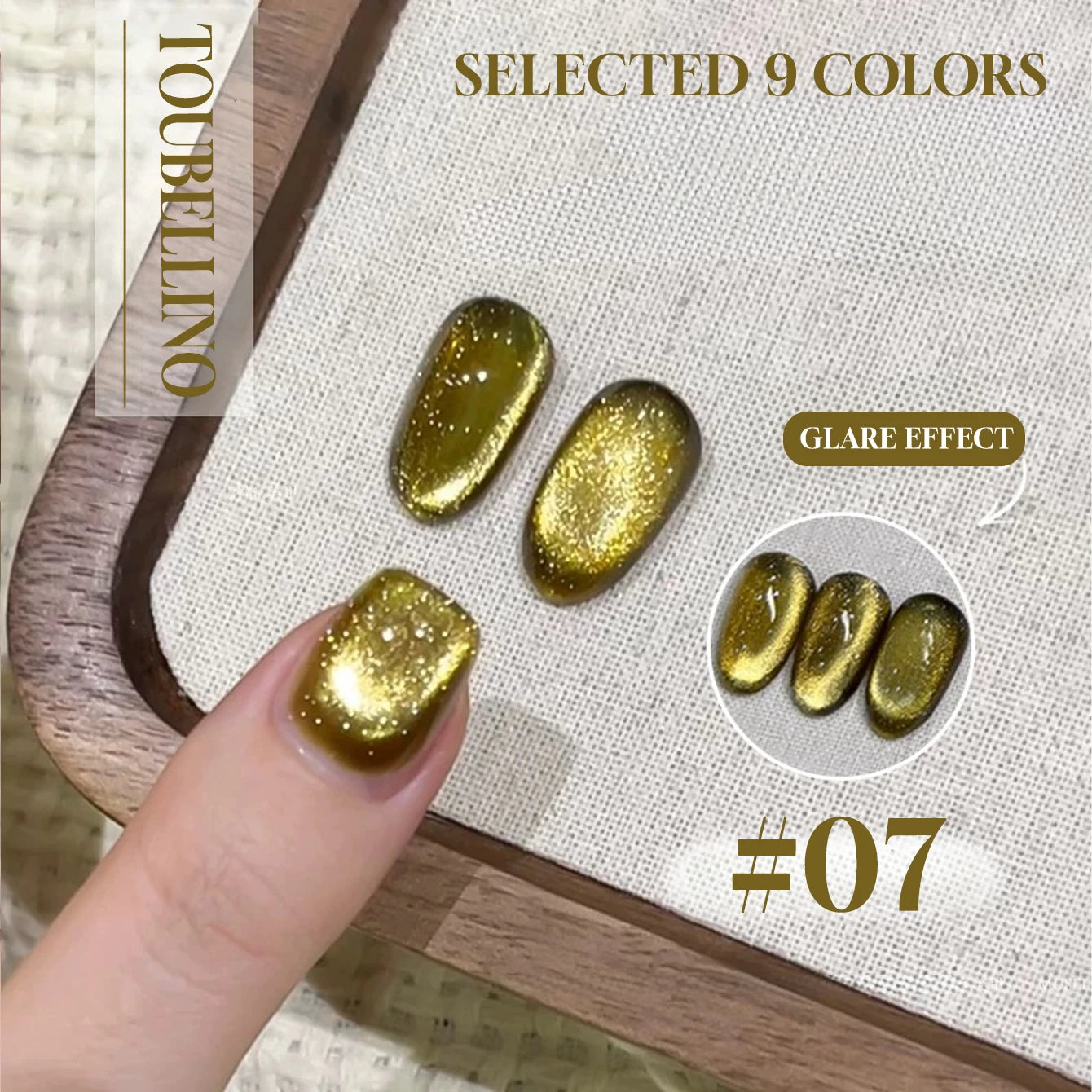 MIANEL 12ML 1-12pcs Spring Dongling Wild Cat Eye Gel Nail Polish 2025 Flashing Magnetic Gel White Nails Green Nails Summer Nails