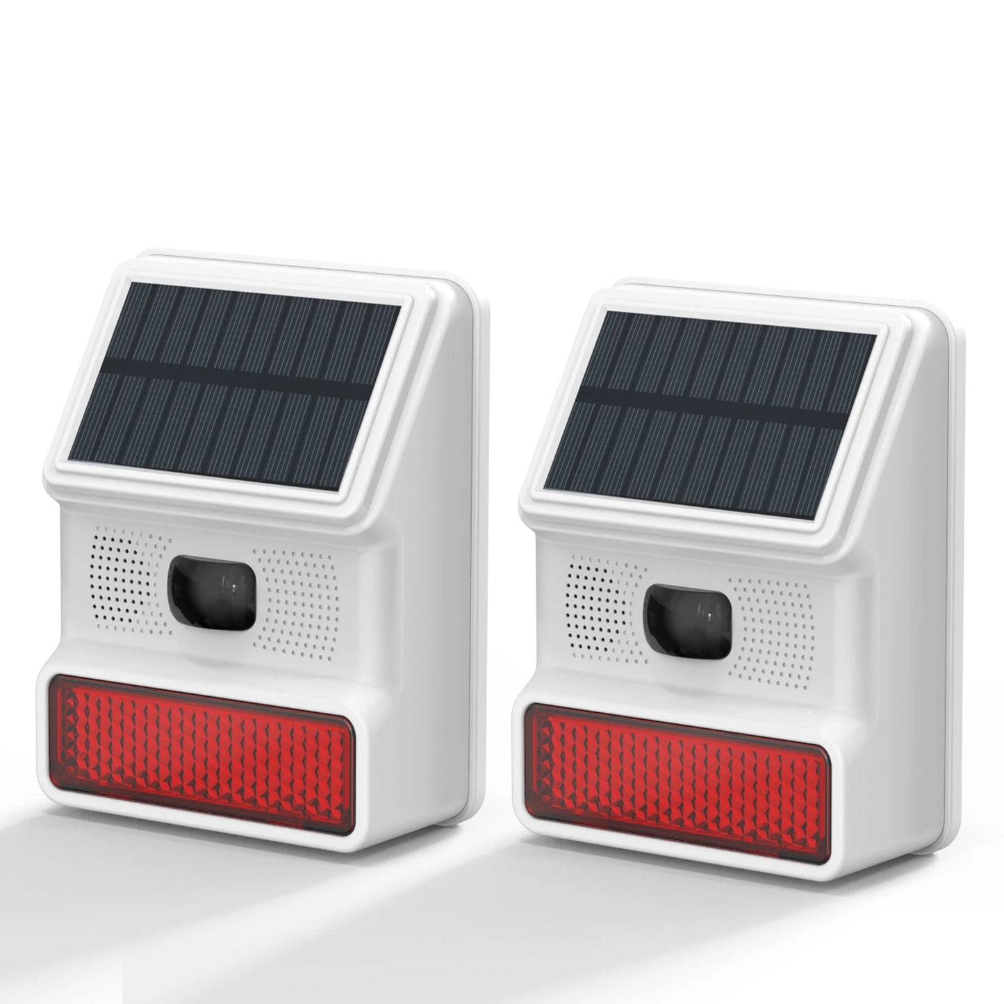 XUK Solar Motion Sensor Alarm 110dB, IP65 Waterproof Siren - Wireless Security Alarm for Home, Garden, Farm, Anti-Theft
