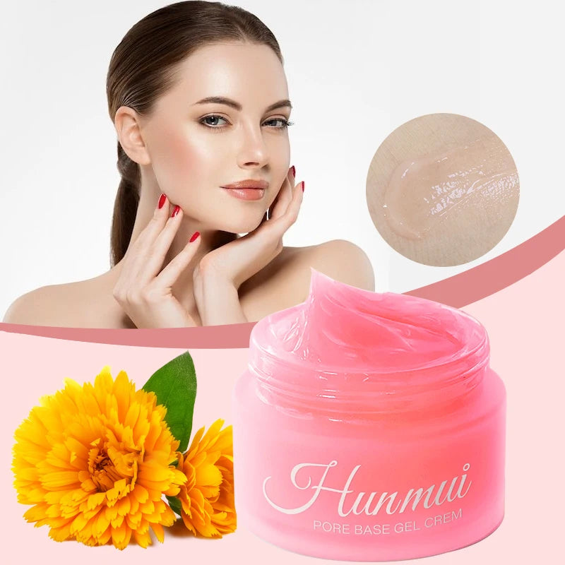 Matte Finish Gel Pore Base Gel Cream- Hydrating Facial Primer with Hiding Pores & Fine Wrinkles,Brightening Base Makeup Cream