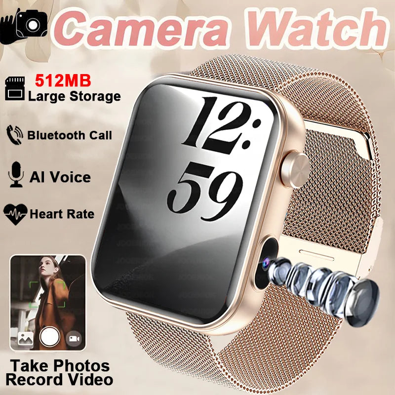 New 512M Memory Smart Watch With Camera Video Recording Local Music Dynamic Dial BT Call Sport Mode lP68 Waterproof Smartwatch
