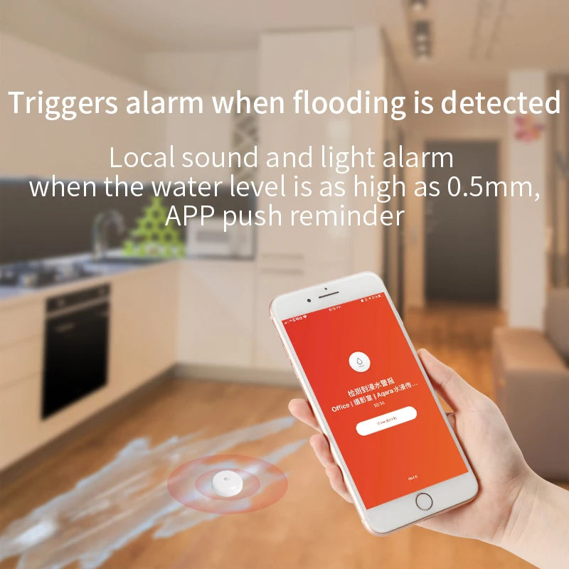 Aqara IP67 Water Immersing Sensor Zigbee Flood Water Leak Detector Smart Alarm Security Soaking Sensor For Xiaomi Home Homekit