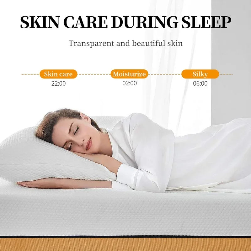 20pcs/box BIOAOUA Rice Raw Pulp Sleep Facial Mask Moisturize Brighten Whitening
