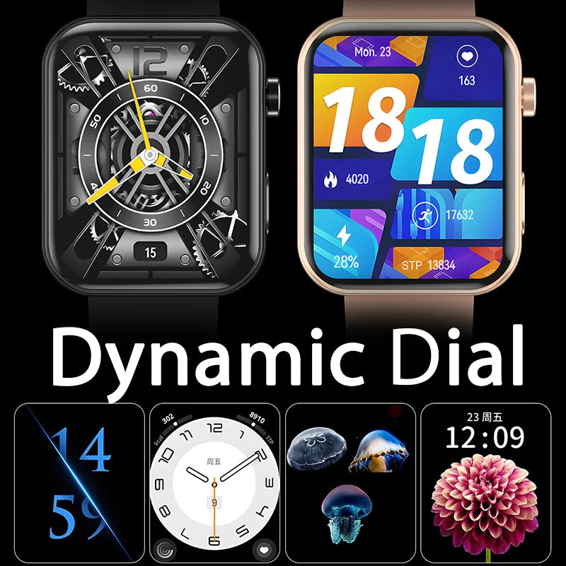 New 512M Memory Smart Watch With Camera Video Recording Local Music Dynamic Dial BT Call Sport Mode lP68 Waterproof Smartwatch