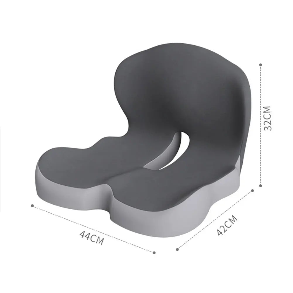 Memory Foam L-Shaped Integrated Seat Cushion with Lumbar Support Office Chair Cushion for Car Truck Desk Gaming Chair