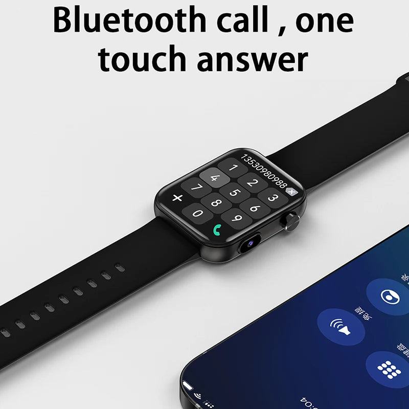 New 512M Memory Smart Watch With Camera Video Recording Local Music Dynamic Dial BT Call Sport Mode lP68 Waterproof Smartwatch