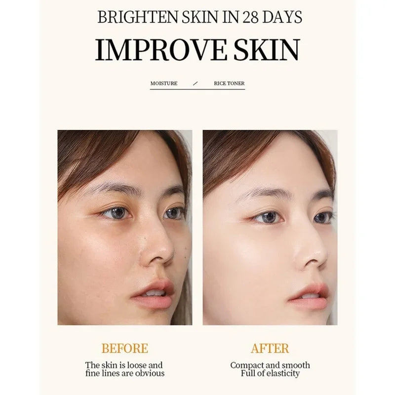 20pcs/box BIOAOUA Rice Raw Pulp Sleep Facial Mask Moisturize Brighten Whitening