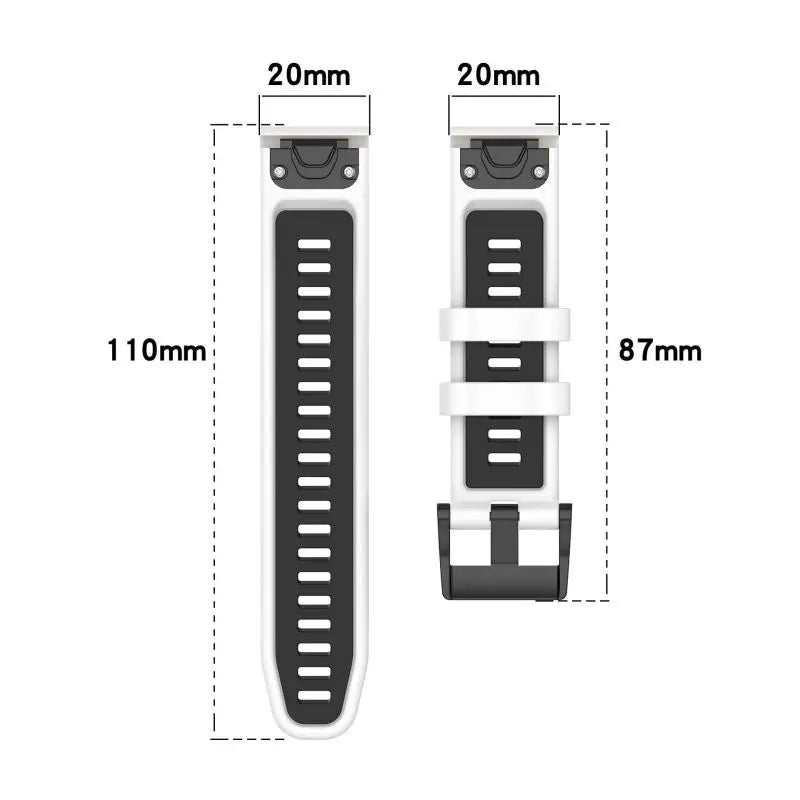 20/22/26mm Silicone Watch Strap For Garmin Fenix 8 E 7 7X 7s 6 6X 6s 5 5X Plus Original Bracelet Epix Pro Gen 2 Enduro 3 Band