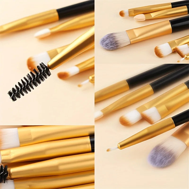 Makeup Brushes 20 Pcs Premium Synthetic Foundation Powder Concealers Eye Shadow Brush Set with 2 Sponge & 360 Rorate Holder Case