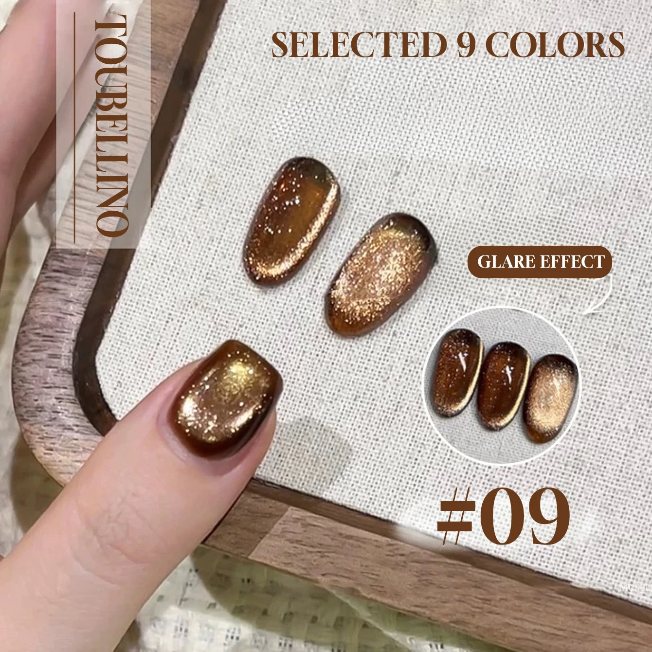 MIANEL 12ML 1-12pcs Spring Dongling Wild Cat Eye Gel Nail Polish 2025 Flashing Magnetic Gel White Nails Green Nails Summer Nails