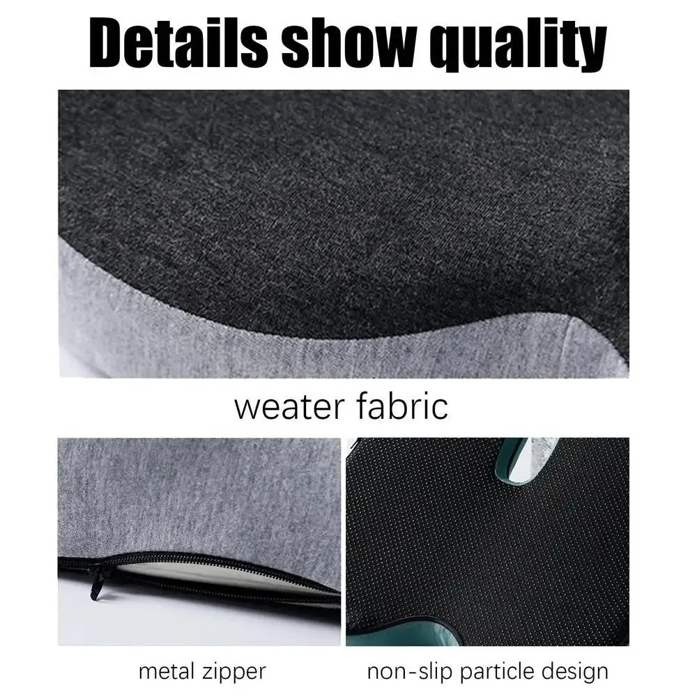 Memory Foam Backrest Cushion Breathable Non-Slip Car Seat Cushion Back Support Backrest Cushion for Truck Driver