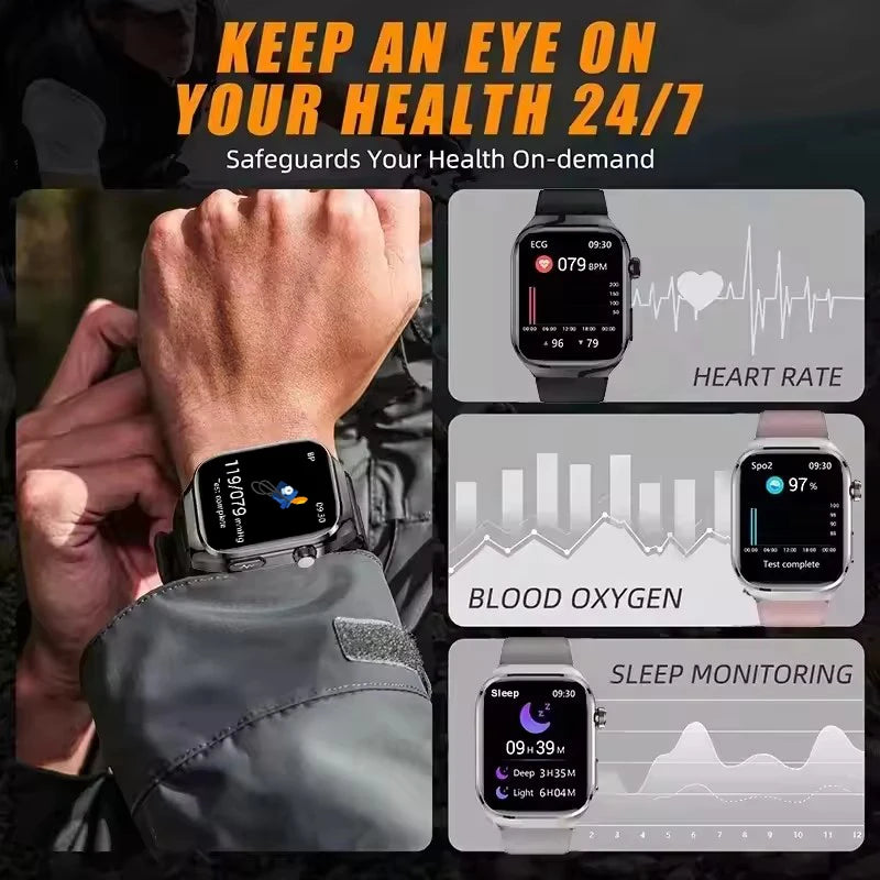 2025 New For HUAWEI Blood Pressure Body Analysis Smart Watch Women ECG+PPG IP68 Waterproof Bluetooth Call Health Smartwatch Men