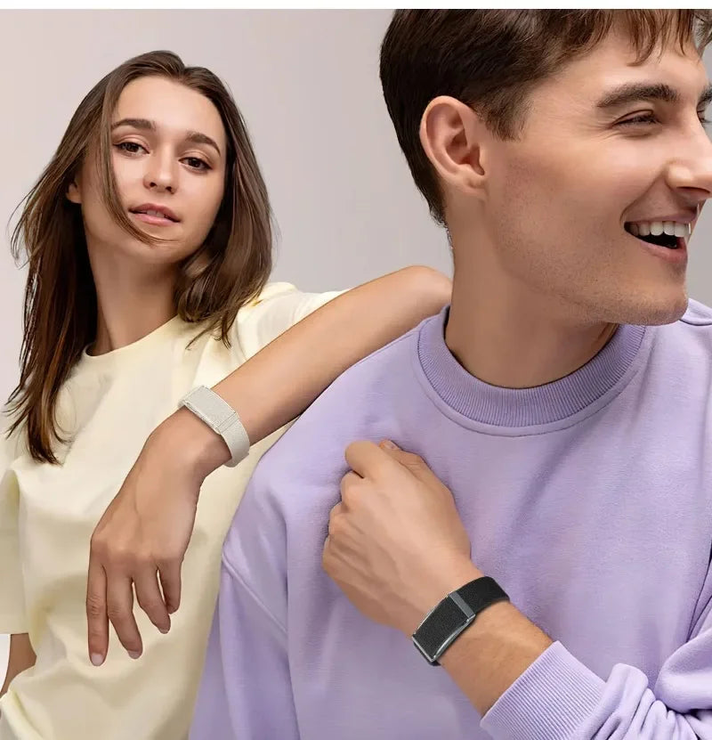 Health Smart Bracelet for Couples Heart Rate Monitor Activity Fitness Tracker Men Women Sports Waterproof Wristbands NO Screen