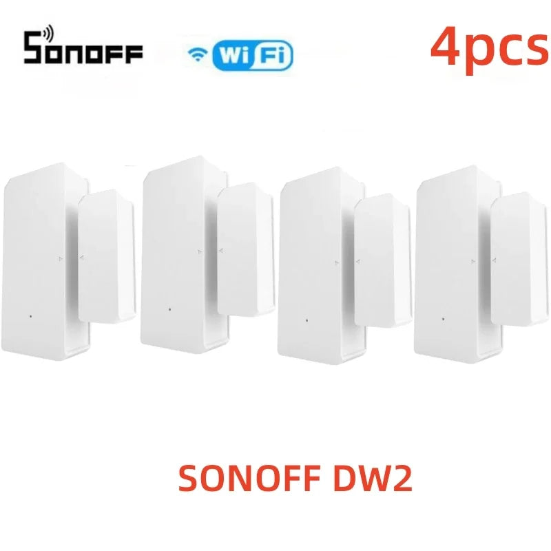 Sonoff DW2-WiFi Wireless Security Door/Window Sensor Alarm Notification Smart Scene via eWeLink APP Support Sonoff Devices IFTTT