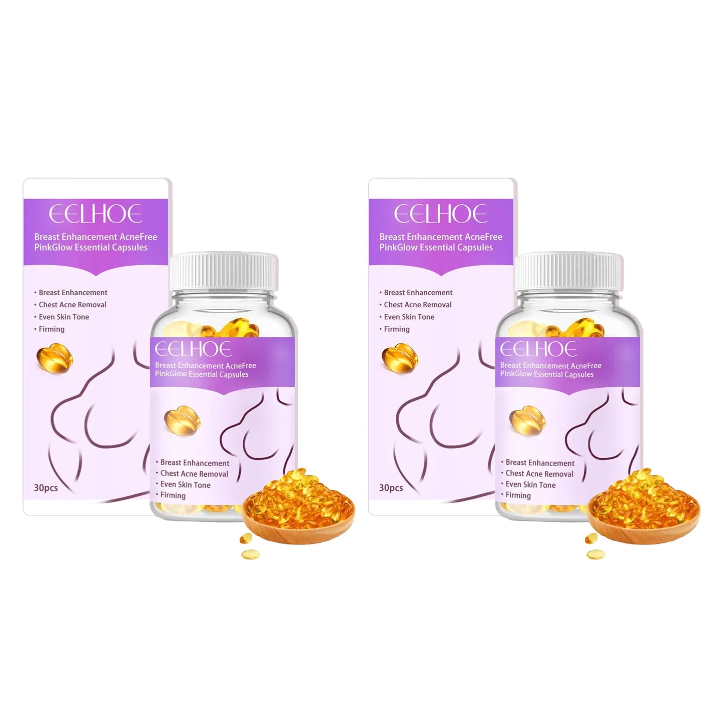 Breast Enhancement Oil Capsule Breast Firming Tightening Massage Bigger Chest Lift Oil Fast Growth Breast Bigger Capsules 30PCS