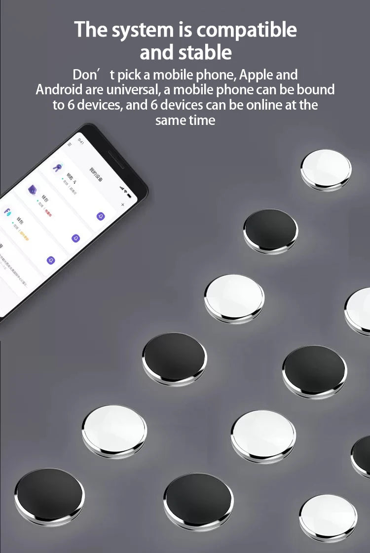 Tuya Mini GPS Tracker 5.0 IOS/Android Compatible Smart Locator For AirTag Anti-Lost Device Keys Pet Kids Finder For