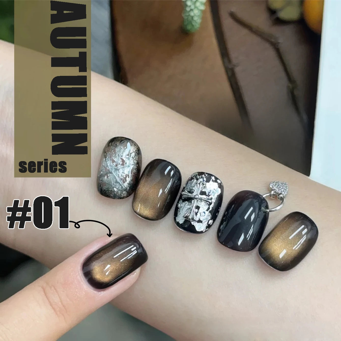 MIANEL 12ML 1-12pcs Spring Dongling Wild Cat Eye Gel Nail Polish 2025 Flashing Magnetic Gel White Nails Green Nails Summer Nails