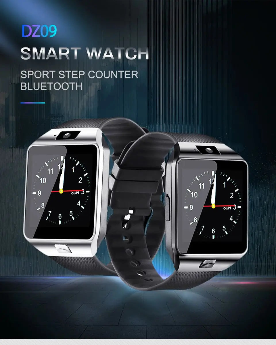 DZ09 Smart Watch Touch Screen Waterproof Sport Fitness Tracker Bracelet Support SIM TF Card Sleep Monitor Smartwatch Men Women