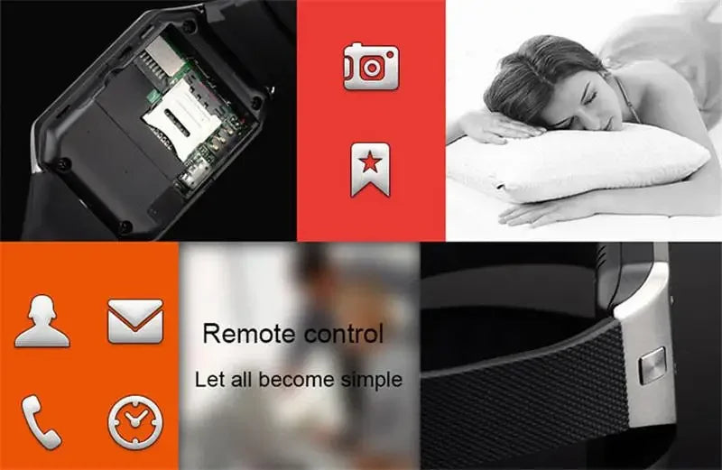 Digital Touch Screen Smart Watch DZ09 Bracelet Camera Bluetooth WristWatch SIM Card Smartwatch Phone Watch Reloj Mujer