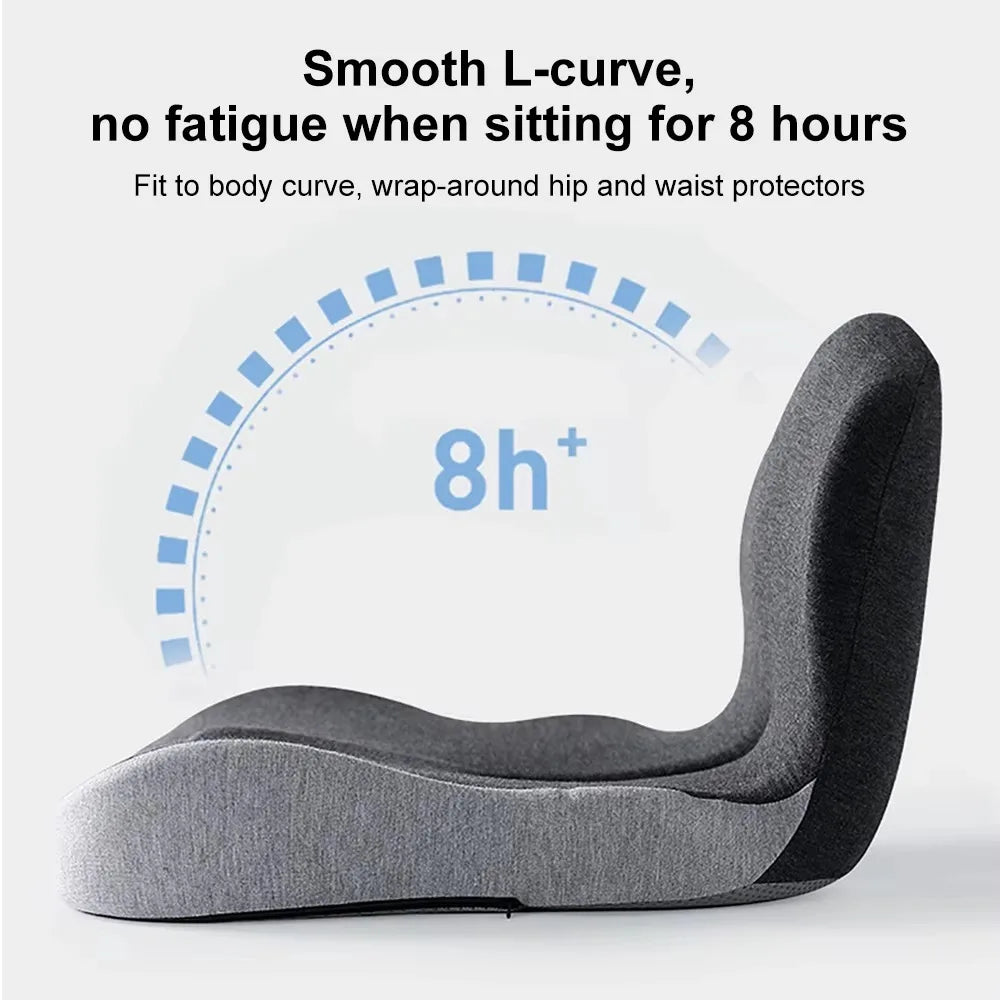 Memory Foam Backrest Cushion Breathable Non-Slip Car Seat Cushion Back Support Backrest Cushion for Truck Driver