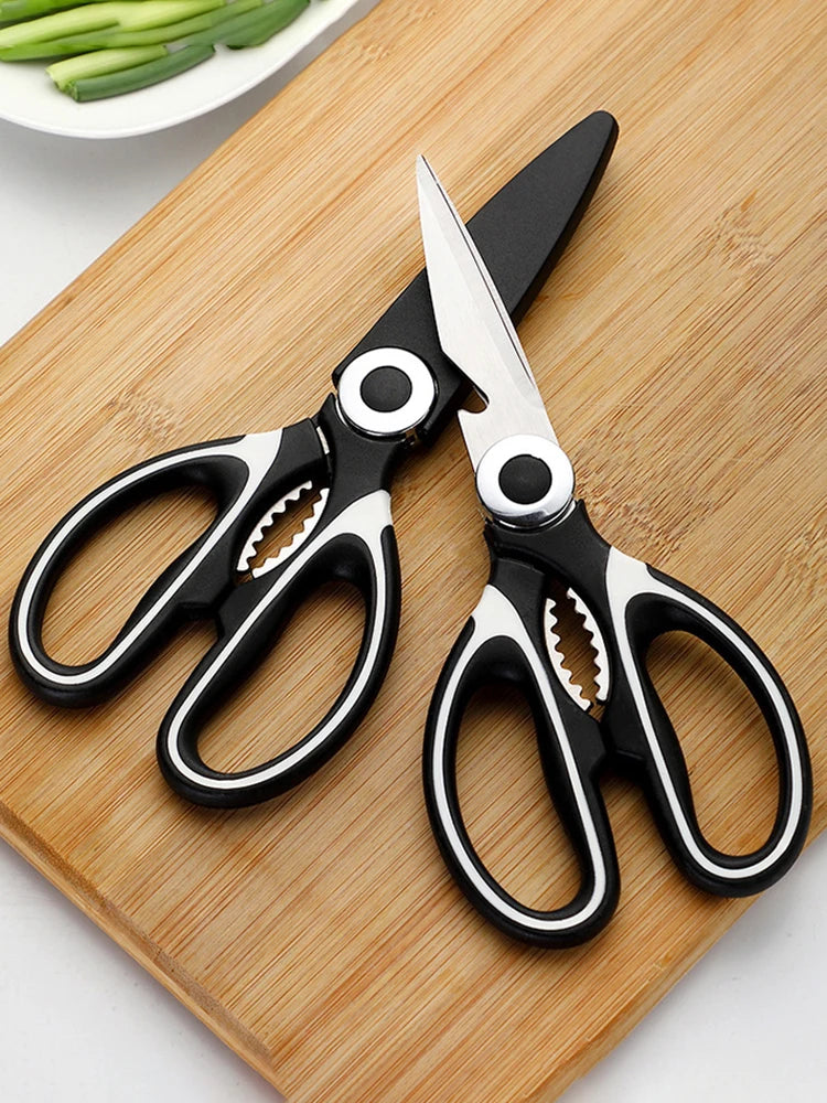 Multifunctional kitchen scissors Household kill fish cut vegetables roast broiler bone scissors Stainless steel scissors
