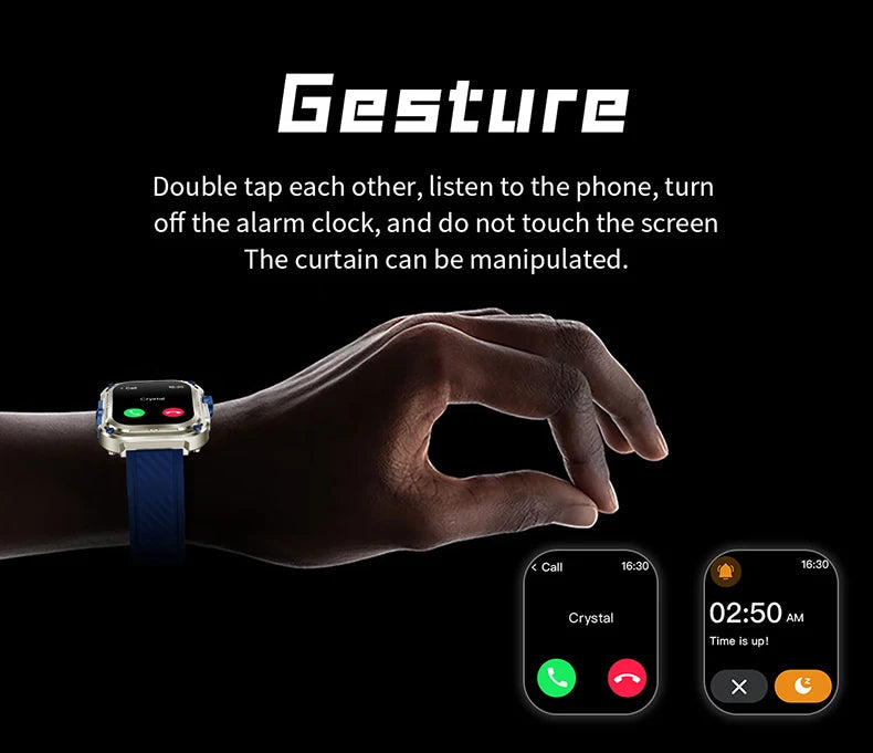 LIGE 2025 New 2.1" Ultra HD NFC Voice Call Smart Watch Men Compass GPS Track 460mAh Battery Waterproof Watches For HUAWEI Xiaomi