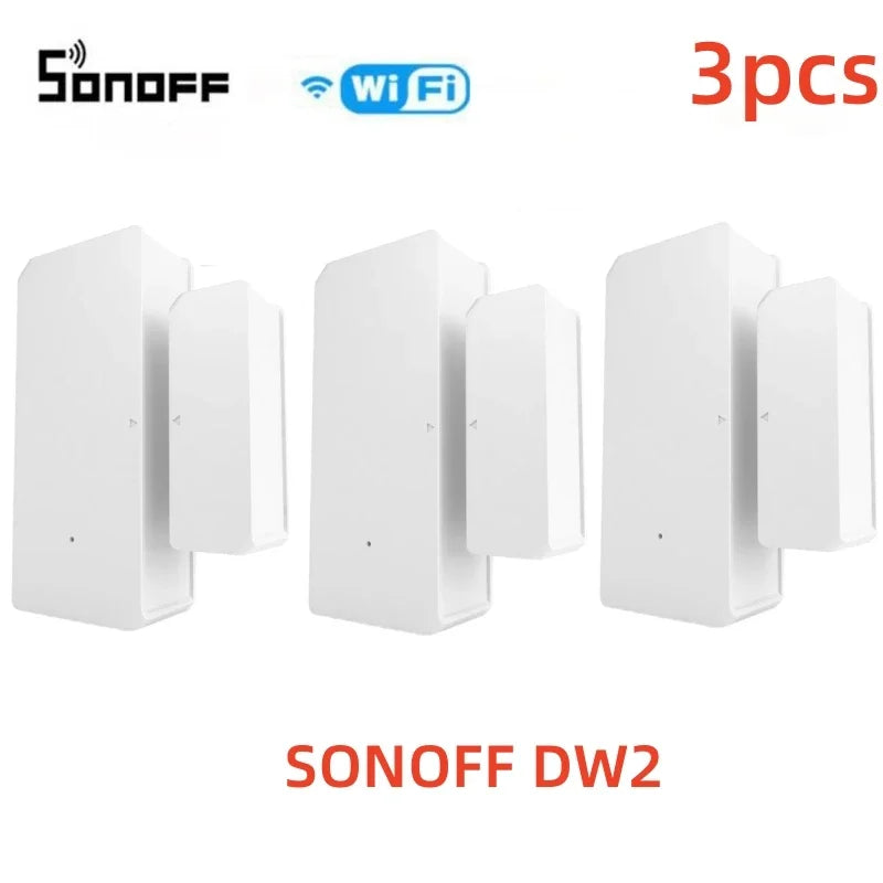 Sonoff DW2-WiFi Wireless Security Door/Window Sensor Alarm Notification Smart Scene via eWeLink APP Support Sonoff Devices IFTTT