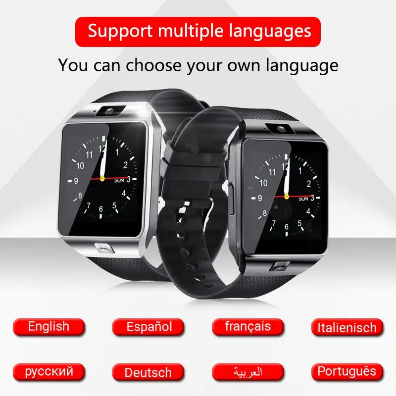 DZ09 Smart Watch Touch Screen Waterproof Sport Fitness Tracker Bracelet Support SIM TF Card Sleep Monitor Smartwatch Men Women